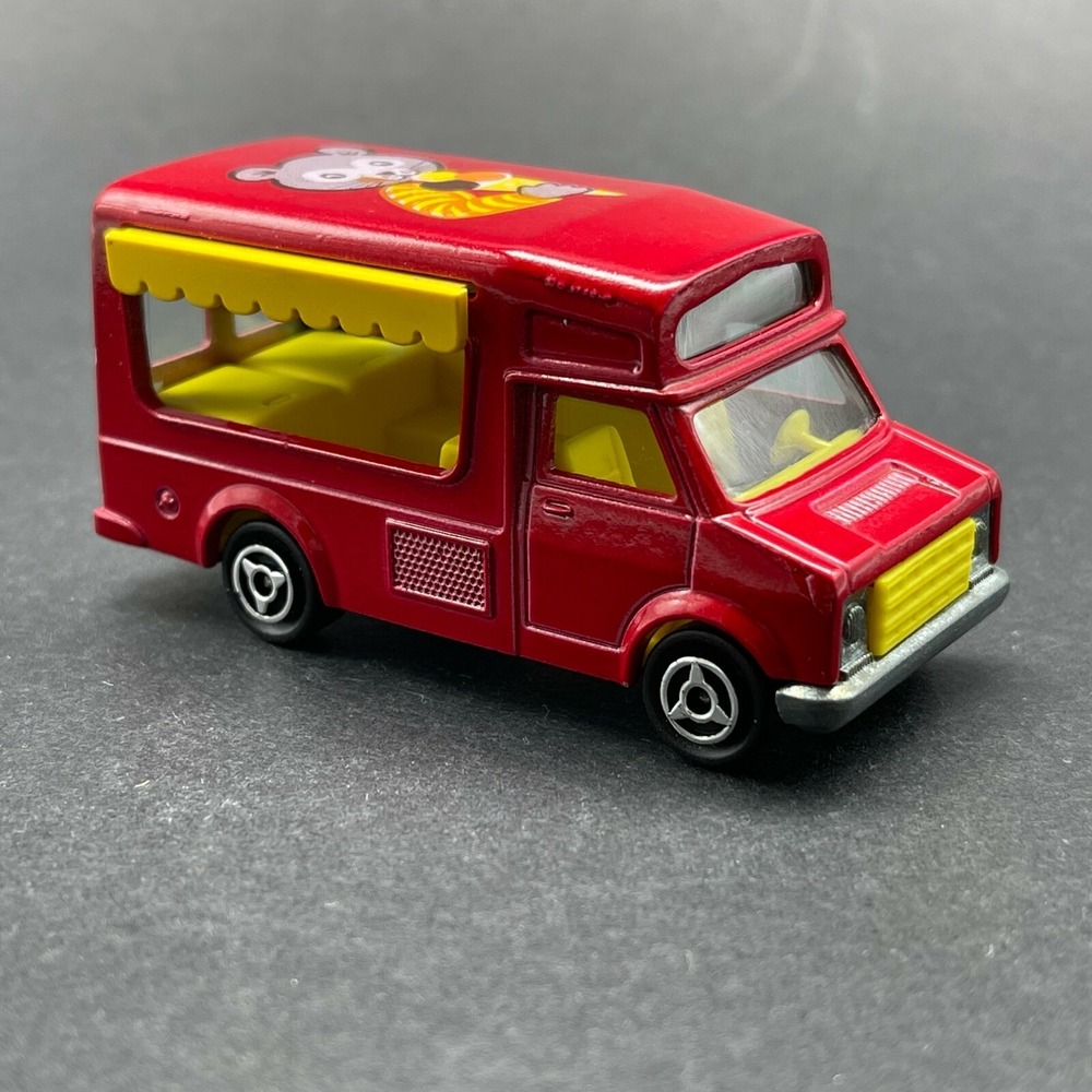 Majorette Fourgon Ice Cream Truck Vehicle Red 1/67 Working Suspension Awning‎
